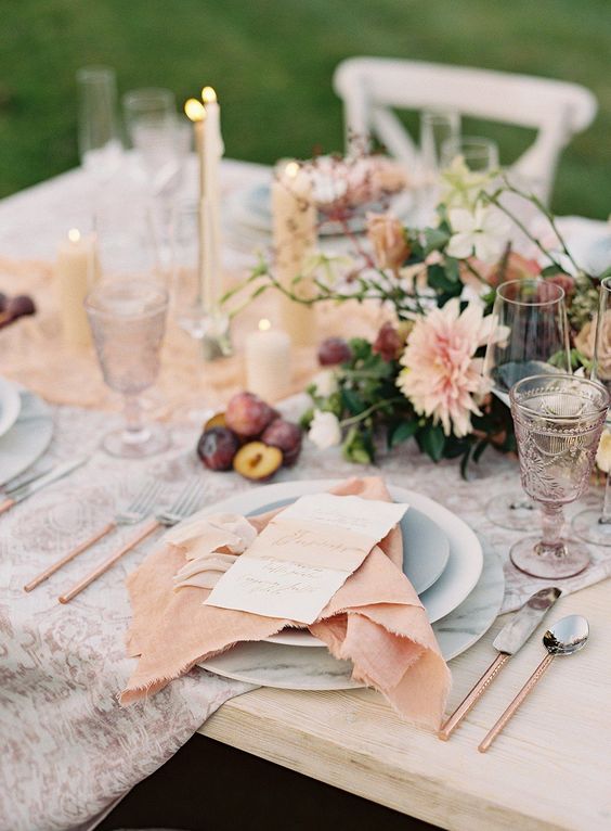 dekorace svatebního stolu 