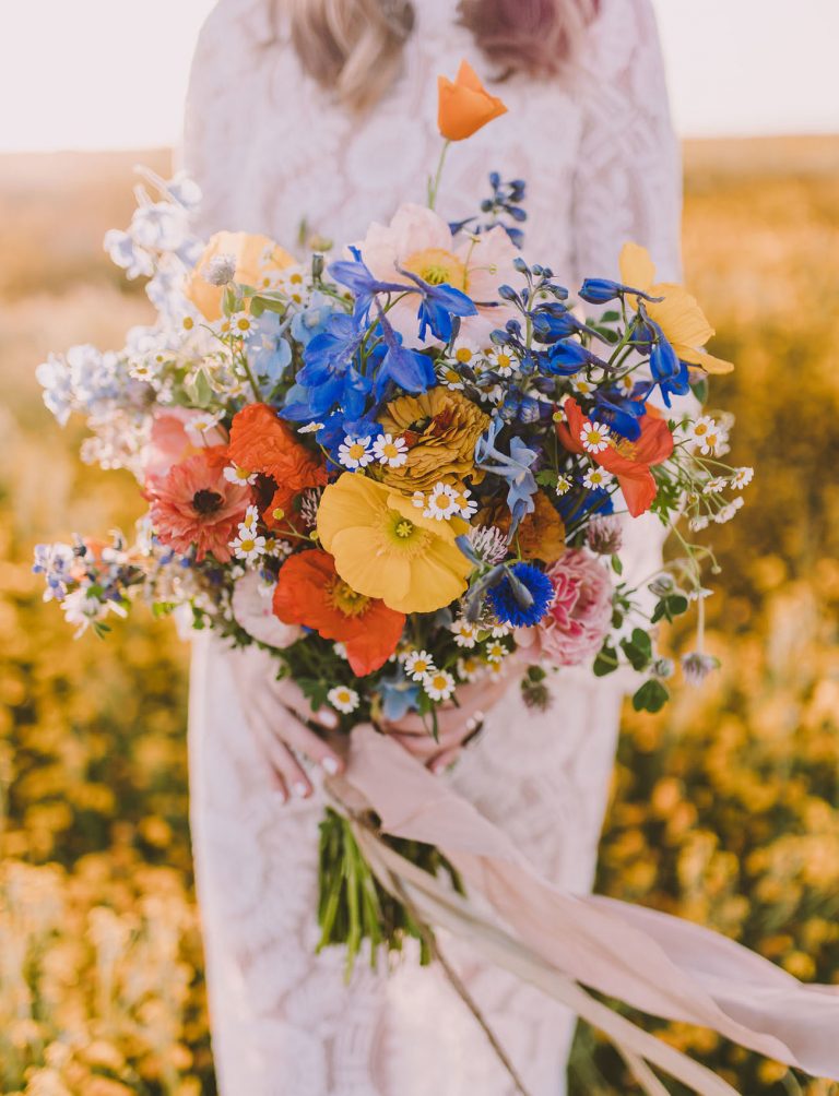Letní svatební kytice