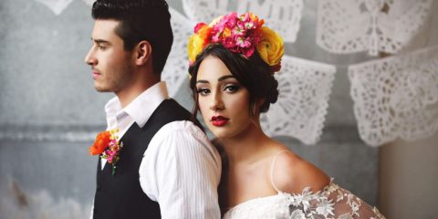 Svatba ve stylu Fridy Kahlo pro milovníky barev a květin