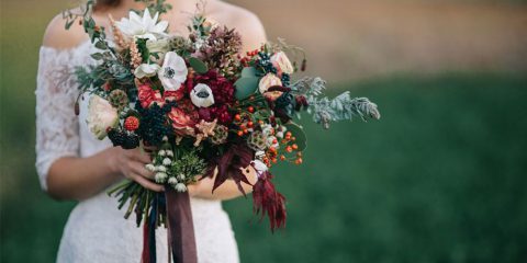Svatební kytice, které vzdávají hold podzimu