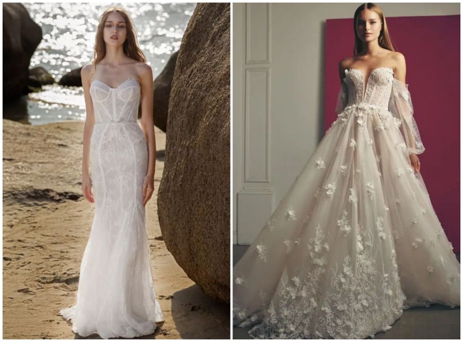Svatební trendy 2022, svatební šaty
