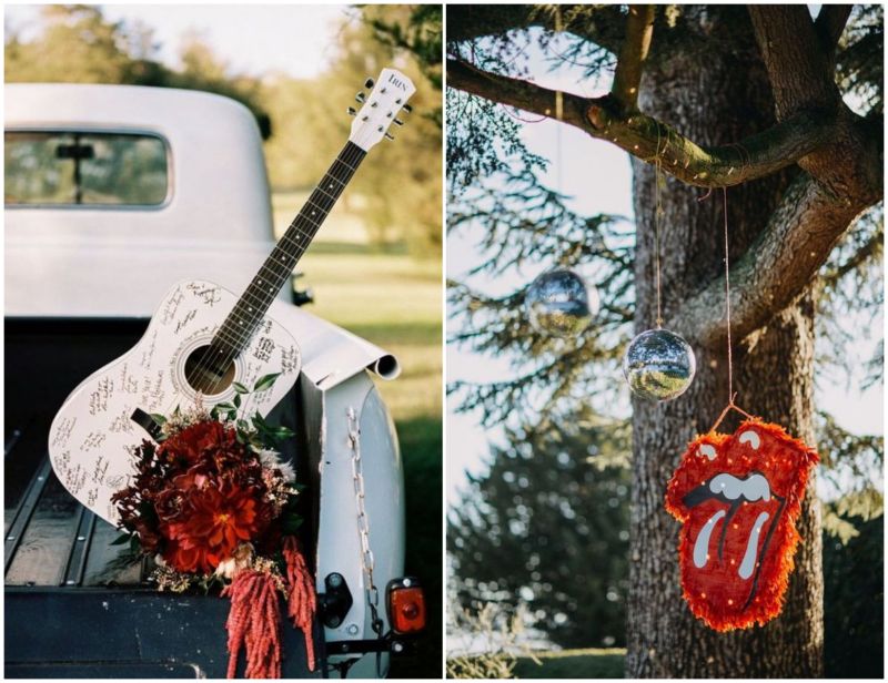 Jak najít svatební téma - rocková svatba.