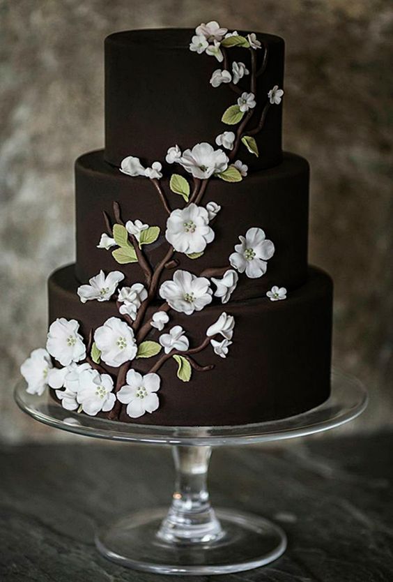 Čokoládoý svatební dort