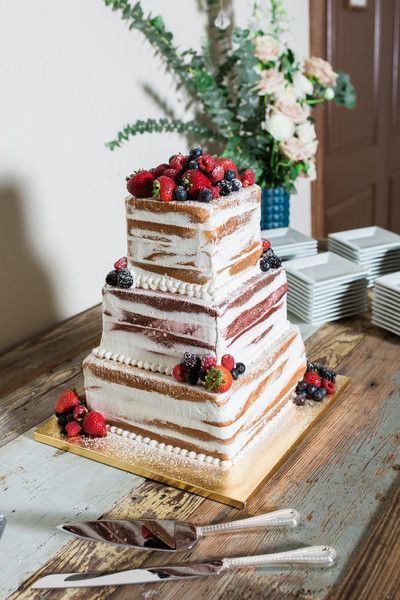 Nahý svatební dort