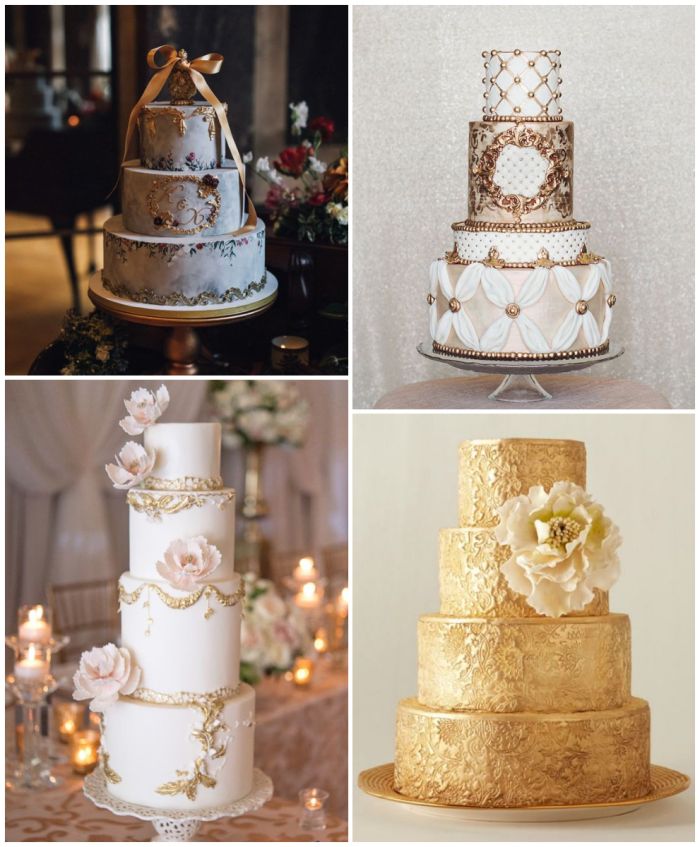 Barokní svatební dorty