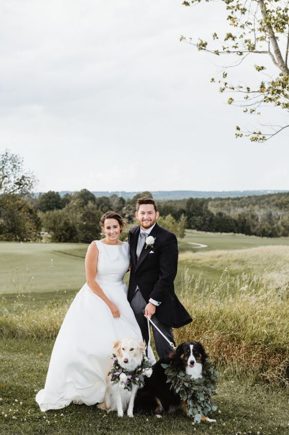 Svatební foto se psem