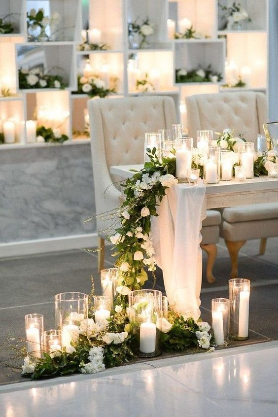 Svíčky na svatbě