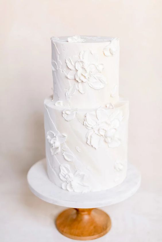 Bílé svatební dorty
