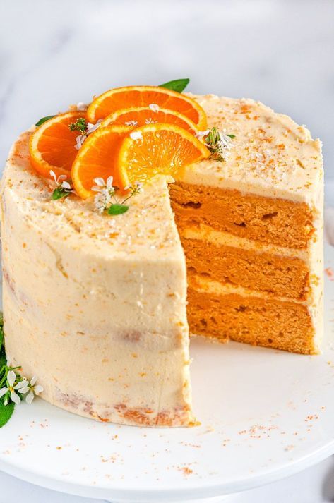 Oranžový svatební dort