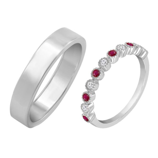 Snubní prsteny s rubíny