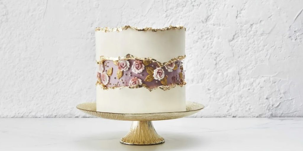 Fault line cake na svatbu